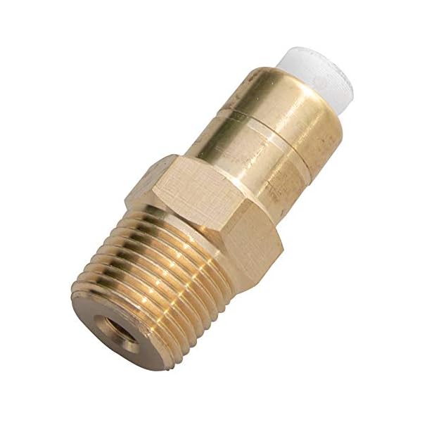 Stens 758613 Thermal Relief Valve, 140 F 3/8" MNPT, Black Commercial