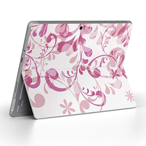 Surface Go 3 / Surface Go 2 Surface Go 全世代対応 専用スキンシール サーフェス go igsticker シール スキン 保護 フィルム ステッカー アクセサリー 000189 ラブリー ピンク 花 模様