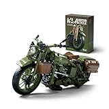 Nifeliz Motorcycle WLA Model Toy for Adults, Classic Military Bike Building Set with Authentic Features, Collectible Display Gift (833 PCS, NF10333)