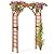 Giantex 85inch Wooden Garden Arch Wedding Arch for Ceremony, Garden Arbor Trellis for Climbing Plants Vines, Easy Assembly, Outdoor Flower Arches Wedding Arbor for Bridal Party