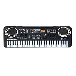 SHUIYUE 61 Touches Noir numérique Musique Clavier électronique Clavier Conseil Piano électrique Enfants Cadeau Instrument de Musique,Cadeau Enfants - Les Beatles, Paul McCartney, John Lennon, RIngo Starr, George Harrison