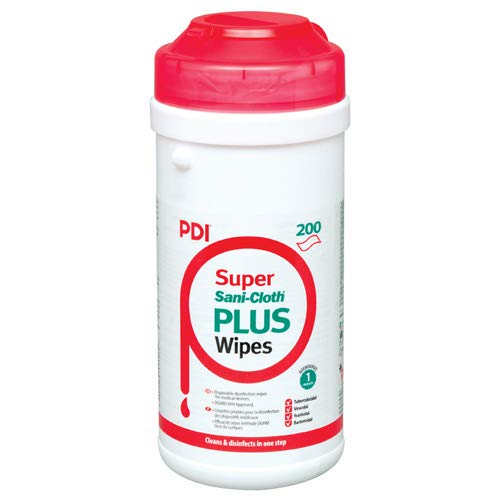 PDI Super Sani-Cloth Plus Wipes - 6 Packs (200 Wipes/Pack)