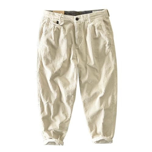 Pantalon de jogging en velours anti-humidité à coupe droite pour homme