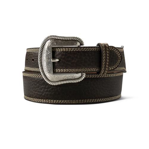 ARIAT Men's Triple Stitch Edge Rowdy Leather Belt