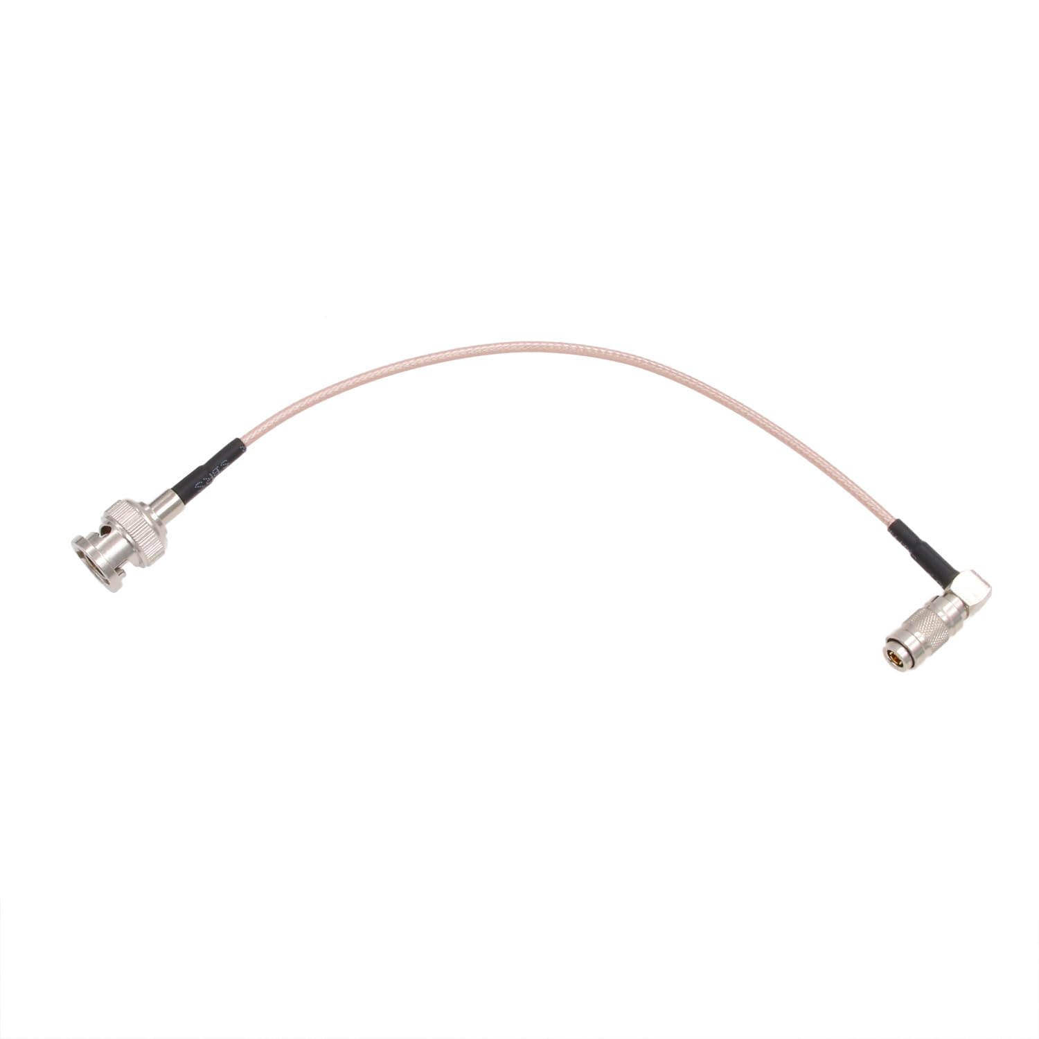 HangTon DIN 1.0/2.3 to BNC 3G SDI Cable for Blackmagic Camera Video Assist Monitor Hyperdeck Shuttle 75 ohm (30cm, Right Angle DIN 1.0/2.3 to Male BNC RG179)