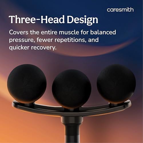 Image of CARESMITH Charge Go Massage Gun | 5 Specialized Heads For Full Body Pain Relief | Massager Machine for Pain Relief | Massage Gun for Back Leg & Full Body