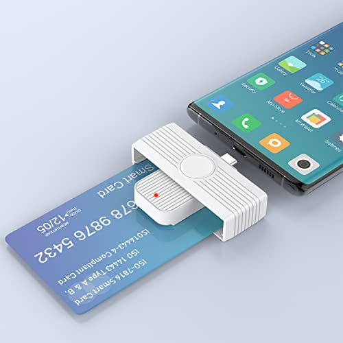 Type C Cac Reader, Dod Military Usb C Common Access Cac Card Reader, Usb Smart-Fold Type C Smart Card Reader Piv Cac Reader Compatible With Windows, Mac Os And Android Phone #TOP6