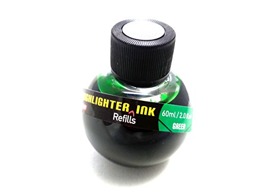 Recharge d'encre verte en vrac pour surligneur et stylo plume créatif