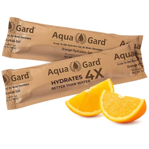 Aqua-Gard Emergency Water Gel - Survival Water Pouches for Disaster Relief | 200% More Effective Hydration | Emergency Water Pouches for Water Emergency Kit Supply for Extreme Conditions (3 Pack)