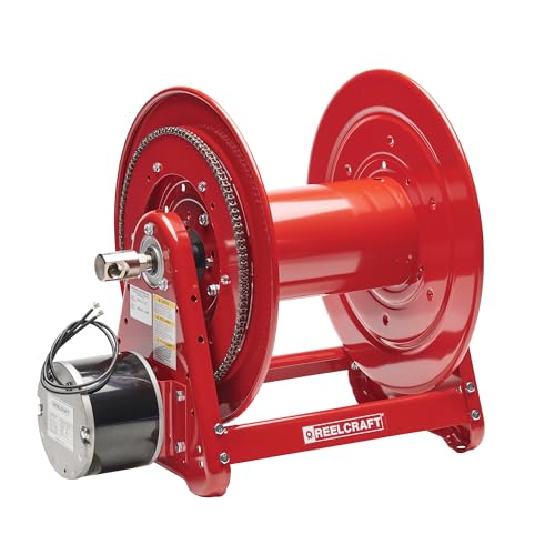 Reelcraft EA32112 M12D Heavy Duty 12V DC Motor Driven Hose Reel, 200' Hose Not Included