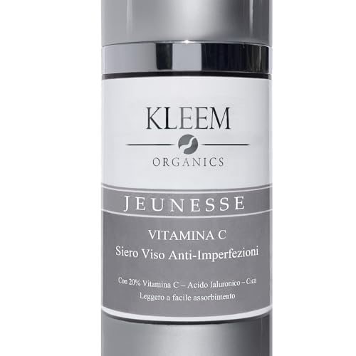 Siero Viso Vitamina C 20% con Acido Ialuronico,...