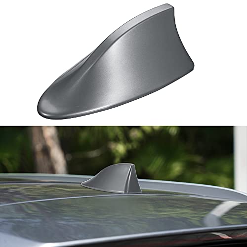 TOMALL Car Shark Fin Antenna Cover Universal Waterproof Radio Signal Aerial Base Replacement Car Decoration Antenna for SUV/Truck/Van (Gray) TOMALL Car Shark Fin Antenna Cover Universal Waterproof Radio Signal Aerial Base Replacement Car Decoration Antenna for SUV/Truck/Van (Gray)