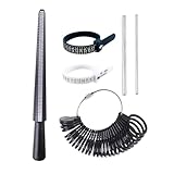 Outil de mesure du baguier,outil de baguier,6X jauge de bague réutilisable, mesure de doigt pour la taille de la bague | Outils de dimensionnement de bijoux, mesureur de jauge d'anneau de ruban à mesu