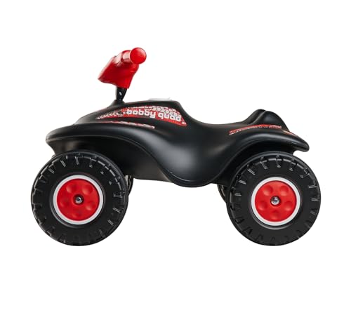 BIG Bobby Car Quad Racing (schwarz-rot) - Kinder-Rutschauto ab 3 Jahre mit Lenker, Hupe und Offroad-Reifen, Auto für Mädchen und Jungen von 3-7 Jahre (max. 50 kg) – Bild 3