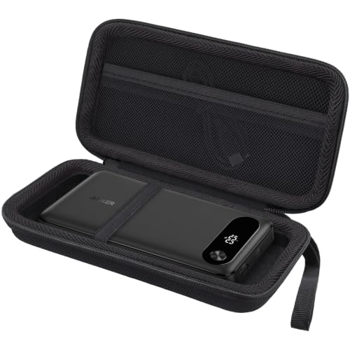 Funda de viaje Khanka antichoque para cargador Anker 325/535 PowerCore 20K, estuche rígido negro 2