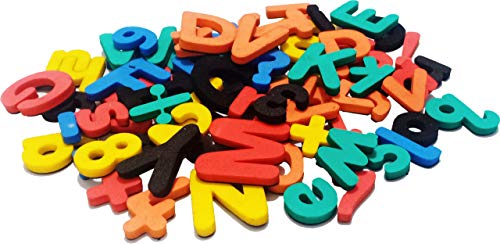 Image of Magnetic Letters Numbers Alphabet Fridge Magnets Colorful Foam ABC 123 Toy Set Preschool Learning Spelling Counting Uppercase Lowercase Math for Kid Toddler (66 Pcs)
