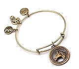 MBOX Expandable Antique Gold Tone,Antique Sliver Tone & Antique Bronze Wire Bangle Bracelet