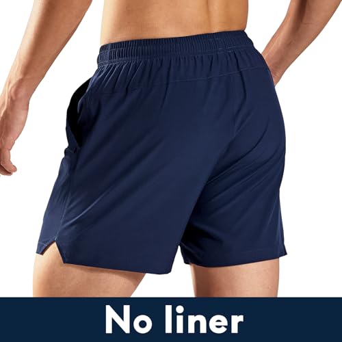 Image of Haimont 5 Inch Mens Dry Fit Running Athletic Shorts with Pockets, Water Resistant Lightweight Gym Workout Exercise Shorts