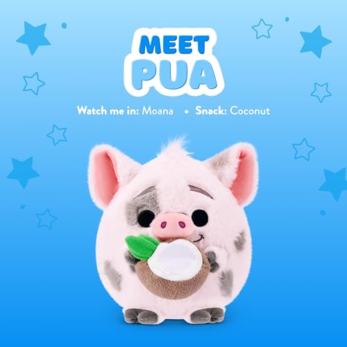 Snackles Disney 8-Inch Plush Toy (Pua & Coconut) by ZURU – Ultra-Soft Stuffed Animal with Snack Accessory, Collectible Cuddly Plush for Kids, Tweens, Teens & Disney Fans by Snackles - Image 2