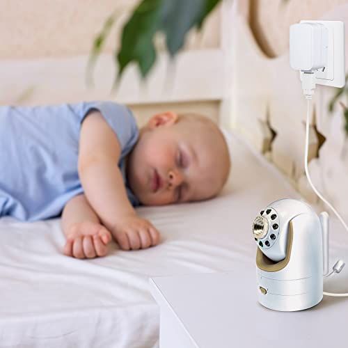 Charger for Infant Optics DXR-8, 5.9 V Power Cord Adapter Compatible with Infant Optics DXR-8 Baby Camera Monitor Unit Replacement, White - Thumbnail 6