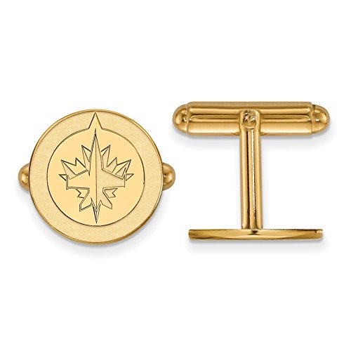 Winnipeg Jets Cufflinks (Gold Plated)