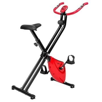 tectake 801190 FitX-Bike per allenamento domestico, 8 livelli di difficoltà, Computer per allenamento (113 x 41 x 81 cm)