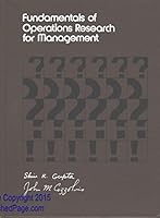 Fundamentals of Operations Research for Management: An Introduction to Quantitative Methods 0816234760 Book Cover
