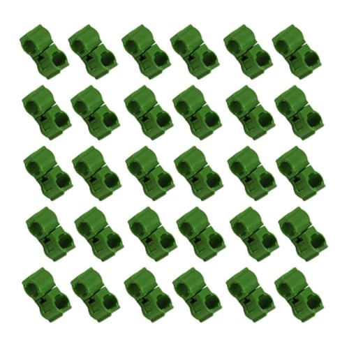 YFFSFDC 園芸 支柱クリップ コネクタ ジョイント ガーデニング用支柱 杭クリップ 連結 固定 クロスベルト接続 ガーデン用 11mm 30個セット