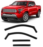 2024-2026 in-Channel Rain Guards Side Window Visor Deflectors for Toyota Tacoma SR SR5 TRD PreRunner Sport Off-Road i-FORCEMAX Limited Trailhunter Pro 2025