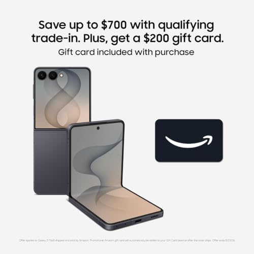 Samsung Galaxy Z Flip8 Unlocked Cell Phone + $200 Gift Card, 256G...