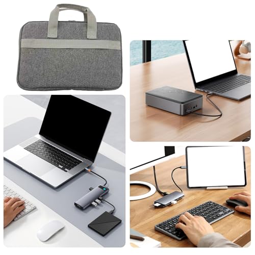 Estuche impermeable para ordenador con banda acolchada regulable estilo maletín de trabajo 4