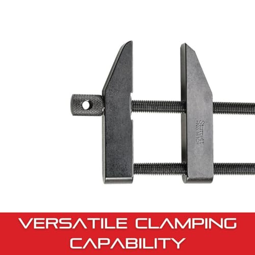 Image of Starrett Toolmakers Parallel Clamp - Ideal for Holding Work in Tapping and Drilling - 2-1 /4 inch Capacity, 1-7 /32 inch Throat Depth, Hardened Steel, Nice Finish - 161C