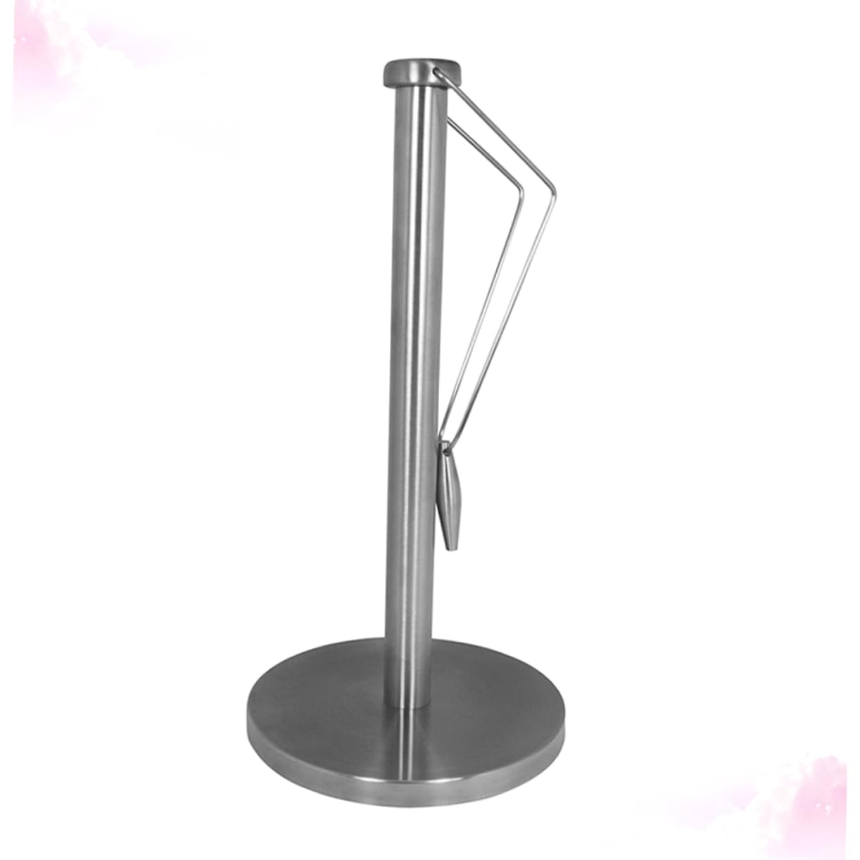 Portarrollos Vertical para Papel de Cocina de Acero Inoxidable Plata