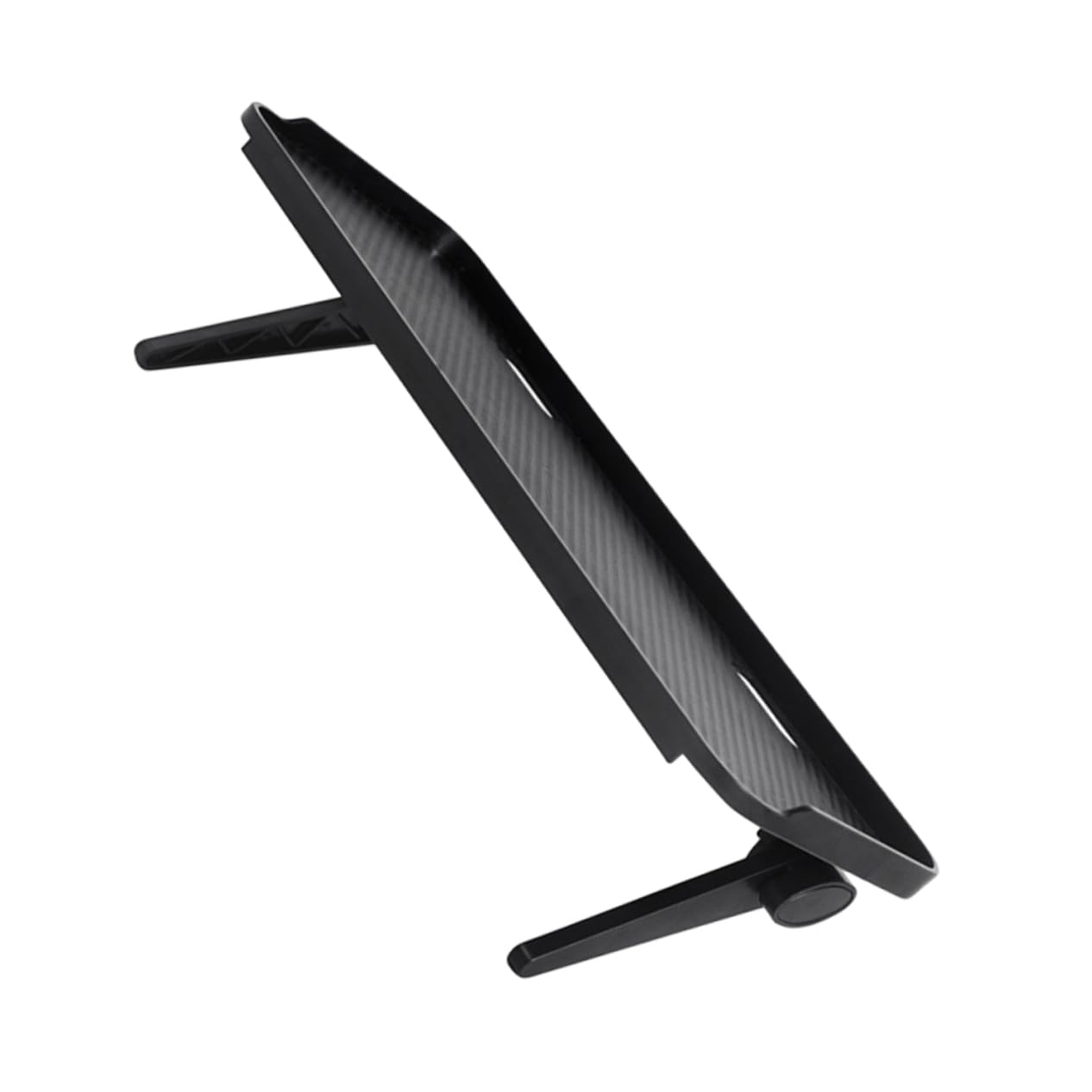 Lurrose Tv Screen Top Storage Shelf Non Slip Organizer for Media Devices Space Saving Monitor Rack with Elevated Safety Fence for Office and Home Use