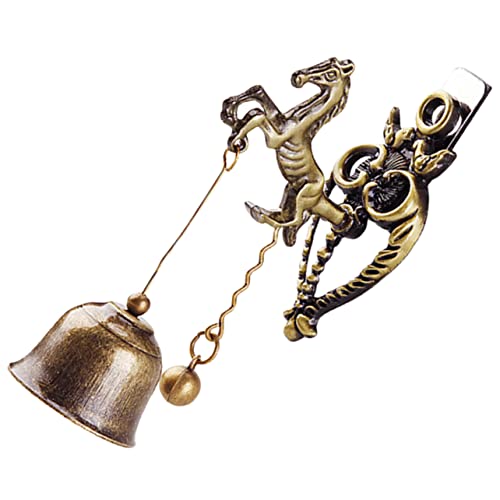 BESPORTBLE Timbre Retro De Campanillas De Viento Campanilla De Viento Metálica Forma De Elefante Timbre Magnético para Puerta para Decoración De Hogar