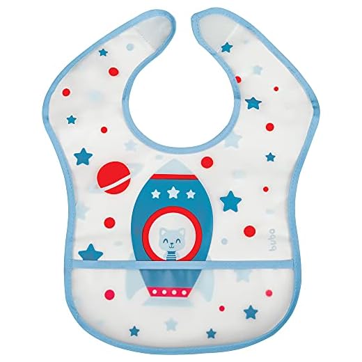 BUBA Babador Com Bolso Fogute Azul, Azul