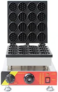 110V/220V Electric Mini Round Cake Waffle Maker Nonstick Waffle Making Machine 16 Holes (220V AU/EU/UK plug)