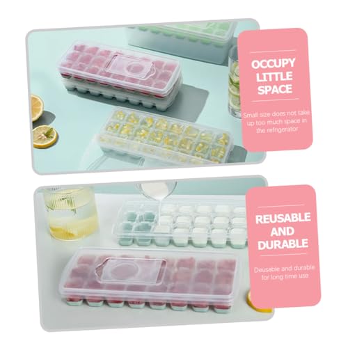 Molde para cubitos de hielo con tapa y contenedor miniatura 2