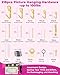 Stalishare Picture Hanging Kit, Magnetic Hammer and Nails and Level Set for Hanging Photo/ Arts, Women Pink Tool 218Pcs Assorted Wall Frame Hanging Kit with Hooks/ Wire/ D Ring/ Sawtooth Hanger 100lbs