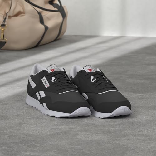 Reebok Women's Classic Nylon Sneaker Black/Black/White