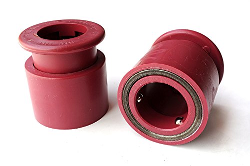 Ader Quicklee Collars for 1" Diameter Bar, PVC or Steel (1" Red Pair-RQC-1LEE-R)