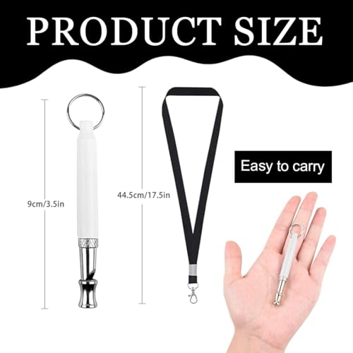Hundepfeife,Hundepfeife Hochfrequenz Lautlos,2 Pack Hundepfeife Gegen Bellen,Wird FüR Den RüCkruf Verwendet Hundepfeife Gegen Bellen, Verstellbare Hundepfeife Gegen Bellen Mit UmhäNgeband, Mit Lanyard