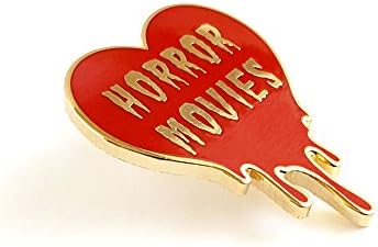 Pinsanity I Love Horror Movies Heart Enamel Lapel Pin image 5