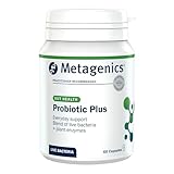Metagenics Probiotic Plus - with Live Bacteria - Blend of 7 Bacterial Strains & Plant Enzymes for Digestive Health - 60 Capsules