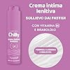 Chilly, Crema Intima Lenitiva, con Vitamina B5 e Bisabololo, Azione Idratante e Calmante, Dona Sollievo dai Piccoli Fastidi Intimi, Texture Fluida e Vellutata, pH5, Ideale per Uso Quotidiano, 50 ml