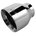 Upower Double Wall 2.5" to 4" Exhaust Tips 5" Long Stainless Steel Weld-On Round Slant Exhaust Tailpipe Tips