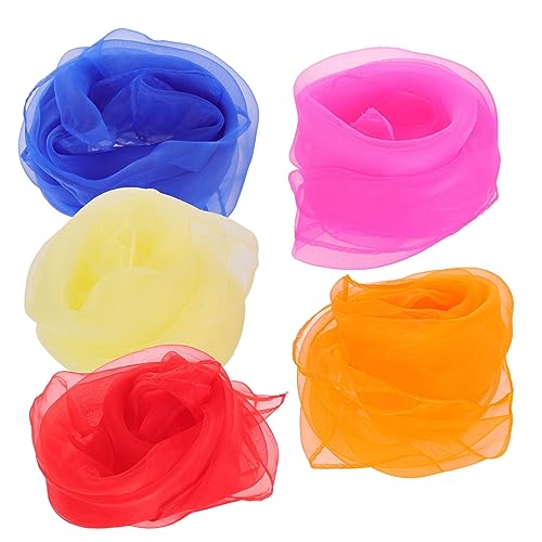 10pcs Candy Gauze Scarf Boys and Girls Juggling Scarves Dance Performance Sensory Prop for Boys and Girls Versatile Dance Accessories