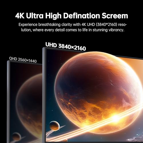 KTC 27 Inch 4K UHD(3840 * 2160) Computer Monitor - IPS Monitor, 60hz, HDR400, Anti-Blue Light Screen, DCI-P3 95% 125% sRGB, Support FreeSync and GSync, PC Monitor for Design, Work,Casual Gaming - Image 3