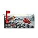Kcldeci Cardinal in Winter Magnetic Mailbox Cover & Wraps - Standard Size 18 X 21 inch