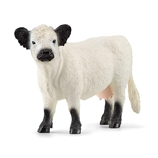 Schleich Farm World Realistic Galloway Cow Figurine - Highly Detailed and Durable Farm Animal Toy, Fun and Educational Play for Boys and Girls, Gift for Kids Ages 3+